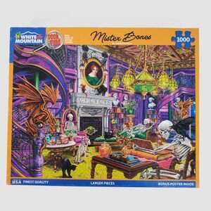 White Mountain Puzzles Mister Bones 1000 Piece Seek & Find Joelle McIntyre 1758‎